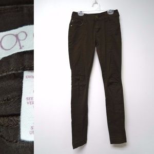 Ocean Pacific coffeehouse brown skinny jeans